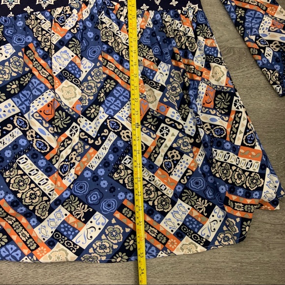 Umgee Boho Embroidery Long Sleeve Tunic Dress - Picture 5 of 7